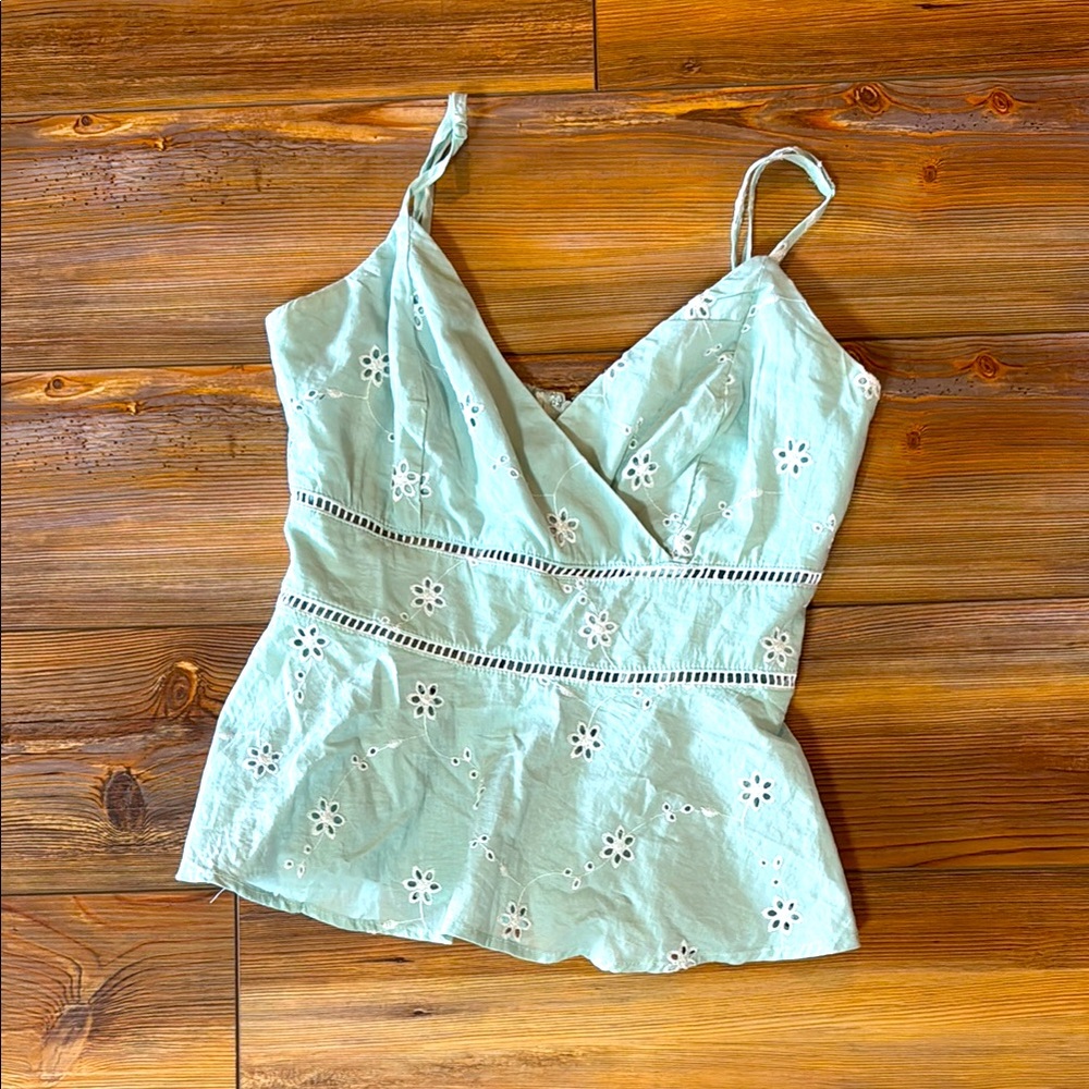 sage green tank top